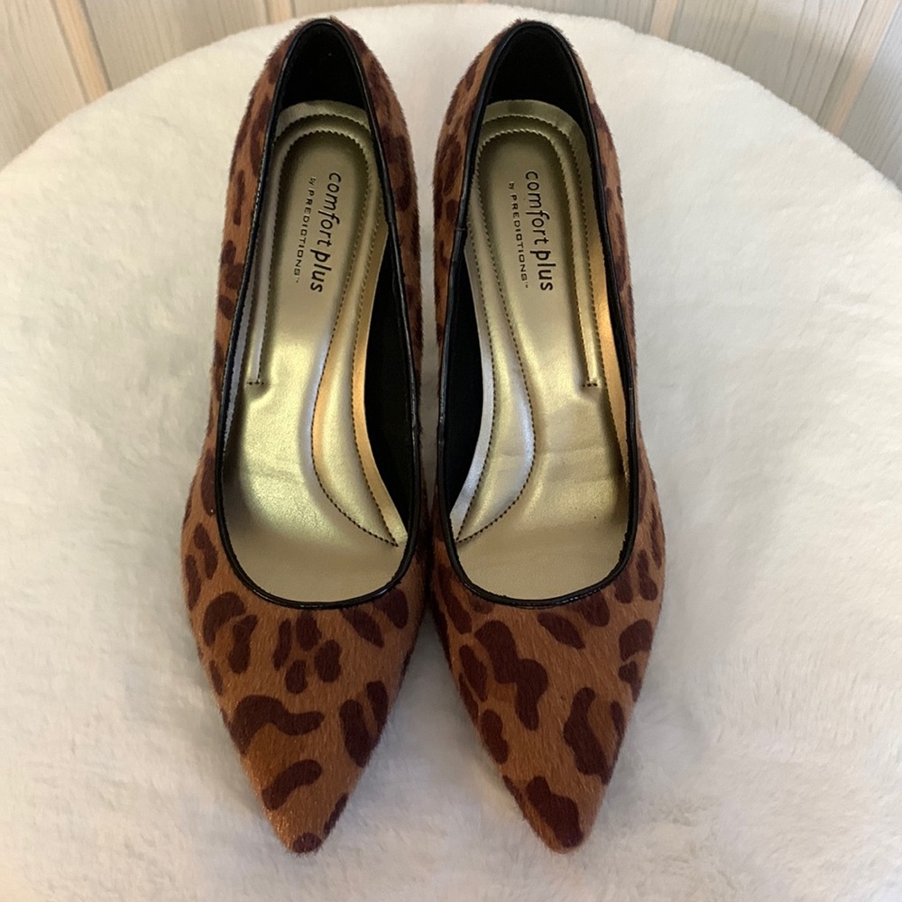 Comfort Plus Pumps Faux Cheetah